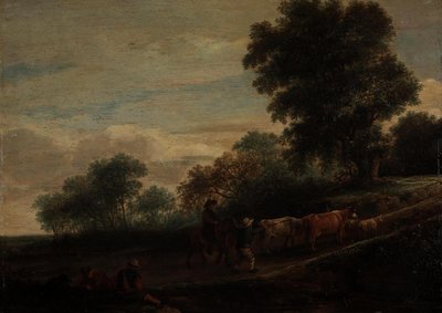 Paysage avec bergers et bétail - Adriaen van Ostade