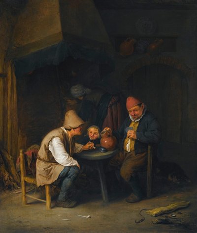 Famille de paysans dans un intérieur - Adriaen van Ostade