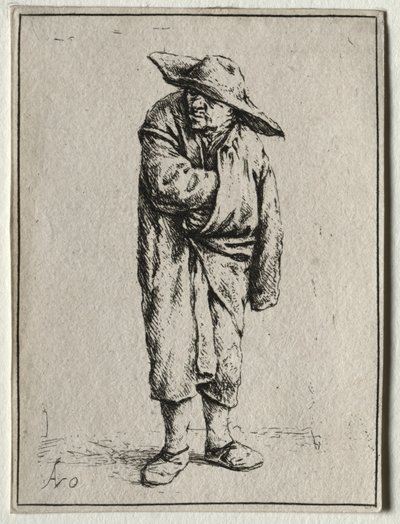 Paysans avec sa main dans son manteau - Adriaen van Ostade