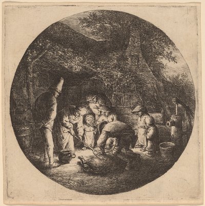 Abatteurs de porcs - Adriaen van Ostade