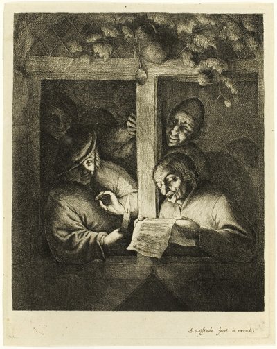 Les chanteurs - Adriaen van Ostade