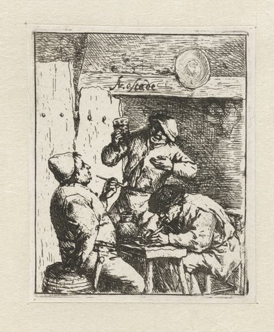 Deux fumeurs et un buveur dans une auberge (Les fumeurs) - Adriaen van Ostade