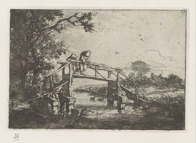 Deux pêcheurs sur un pont - Adriaen van Ostade