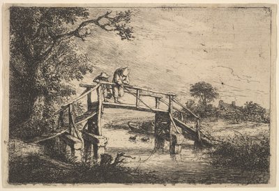 Deux pêcheurs sur un pont, 1647 - Adriaen van Ostade