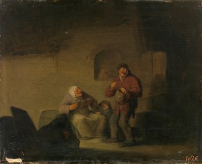 Deux paysans et une femme qui chantent - Adriaen van Ostade
