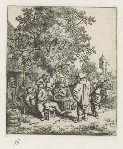 Violoniste et un jeune joueur de vielle - Adriaen van Ostade