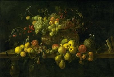 Nature morte avec fruits sur une table - Adriaen van Utrecht