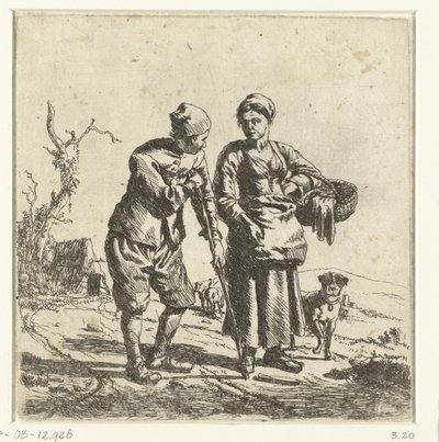 Paysans en conversation - Adriaen van de Velde