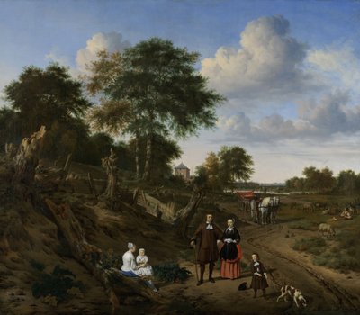 Couple dans un paysage, 1667 - Adriaen van de Velde