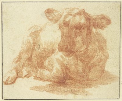 Liegendes Vieh nach rechts - Adriaen van de Velde