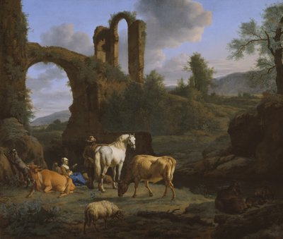 Paysage pastoral avec ruines, 1664 - Adriaen van de Velde