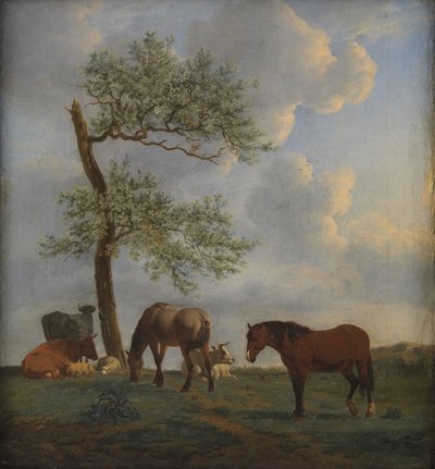 Pâturage avec chevaux et bovins - Adriaen van de Velde
