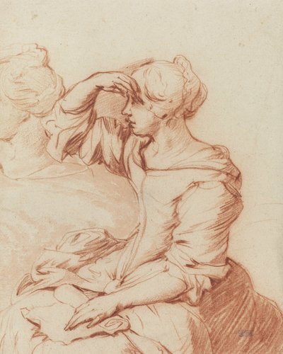 Femme assise avec la main sur les yeux - Adriaen van de Velde
