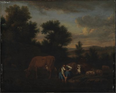 Bergère avec du bétail - Adriaen van de Velde