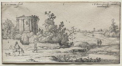 La route près du petit temple rond - Adriaen van de Velde