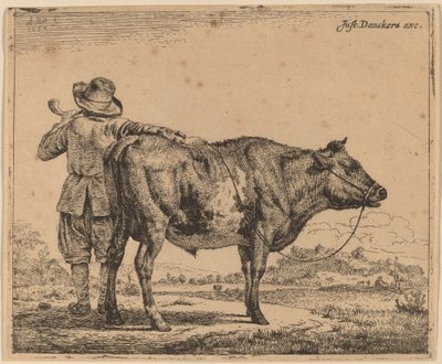 Jeune berger avec un taureau - Adriaen van de Velde