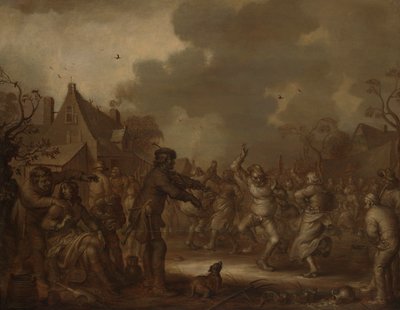 Paysans dansant - Adriaen van de Venne