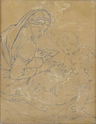 Madone et enfant avec Saint Jean - Adriaen van der Werff