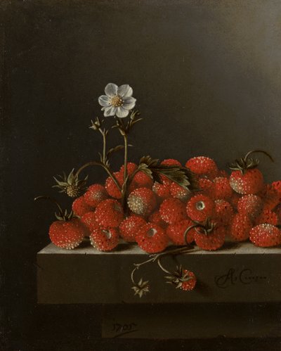Nature morte avec fraises des bois - Adrian Coorte