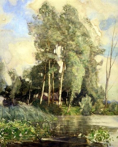 Un Cottage sur une Rive - Adrian Scott Stokes