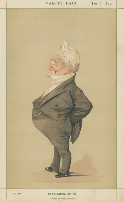 Adolphe Thiers (lithographie couleur) - Adriano Cecioni