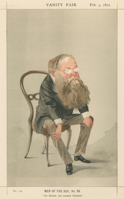 Le Romancier qui a Inventé la Sensation, Wilkie Collins (série Vanity Fair) - Adriano Cecioni