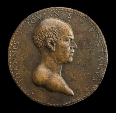 Giovanni Gioviano Pontano, 1426-1503, Poète [avers], 1488 ou après - Adriano Fiorentino