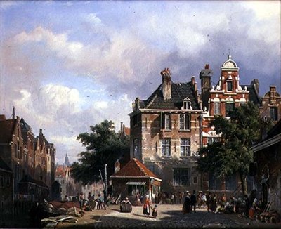 Scène de Rue Hollandaise - Adrianus Eversen