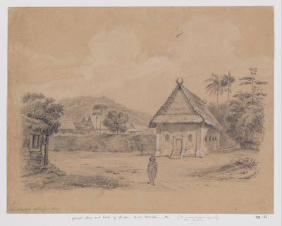 Vue sur le village avec église à Kisar, Moluques du Sud - Adrianus Johannes Bik