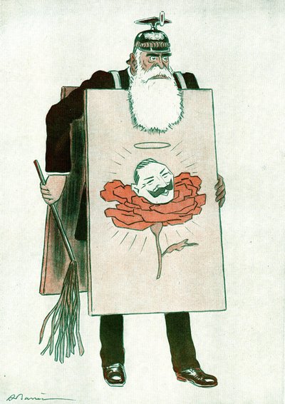 Caricature par le Premier ministre grec Stephanos Skouloudis (1836-1928) Dessin par Adrien Barrere (1874-1931) dans Fantasio 01/10/1916 - Adrien Barrere