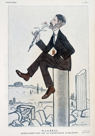 Charles Maurras, homme politique et écrivain français (1868-1952), directeur adjoint de la campagne d