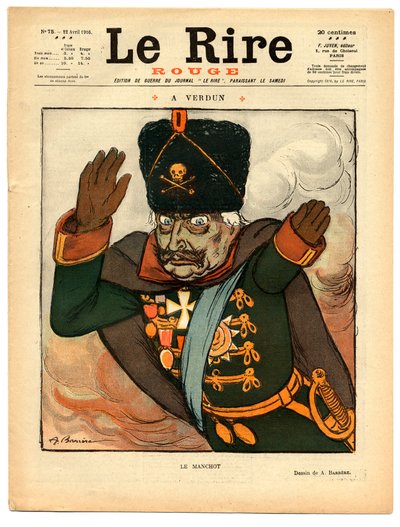 Couverture de « The Red Laughter », satirique en couleurs - Adrien Barrere