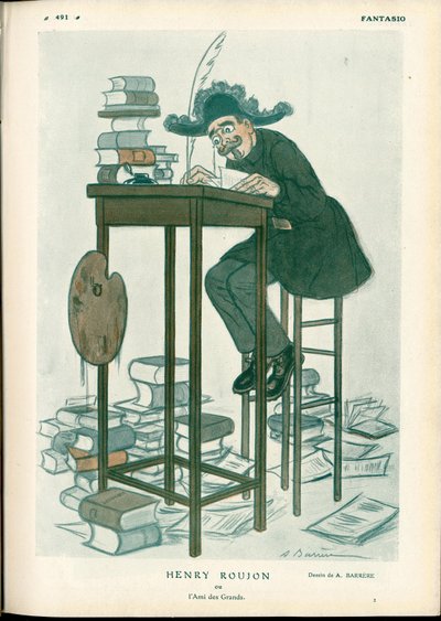Fantasio, ca. 1912 - Illustration de A. Barrère (1874-1931) : Beaux-Arts, Lecture Écriture - Roujon Henry - Adrien Barrere