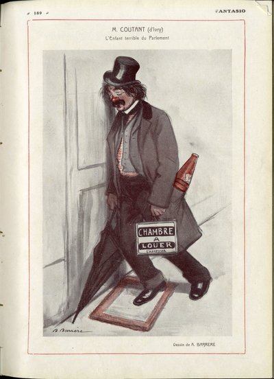 Illustration de A Barrere (1874-1931) dans Fantasio - Vérifier les dates - Coutant Jules - Adrien Barrere