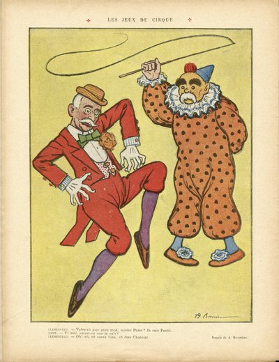 Illustration de A Barrere dans Le Rire, 22/02/13 - Jeux du cirque - Clemenceau George, Pams Jules, Cirque, Carnaval/Jeu/Cirque - Adrien Barrere