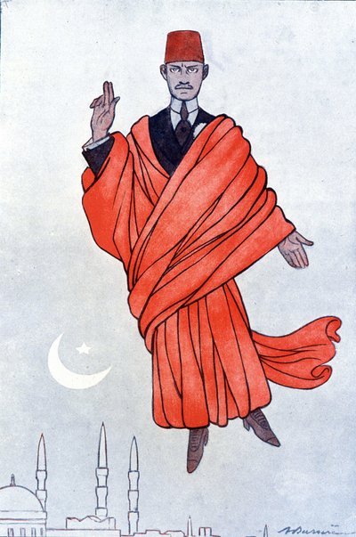 Portrait de Pacha Mustafa Kemal (Kamal Atatürk) - Adrien Barrere