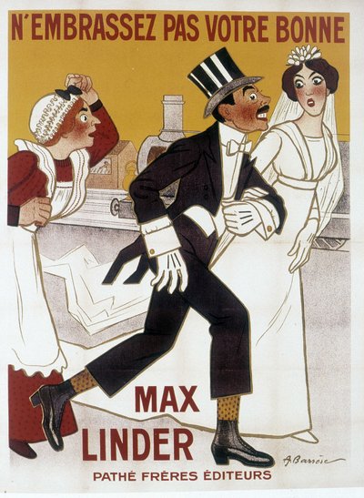Affiche de Max Linder, ill. par Barrere - Adrien Barrere