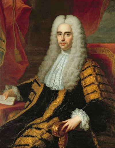 Portrait de Rt Hon John Methuen en tant que Lord Chancelier d
