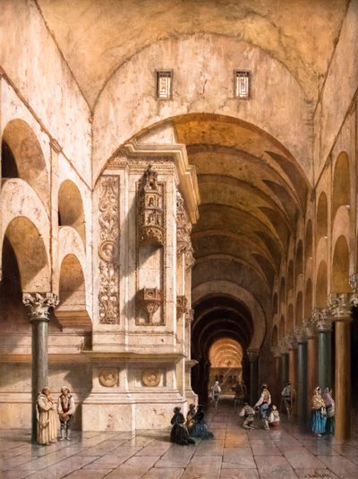 Intérieur de la mosquée de Cordoue - Adrien Dauzats