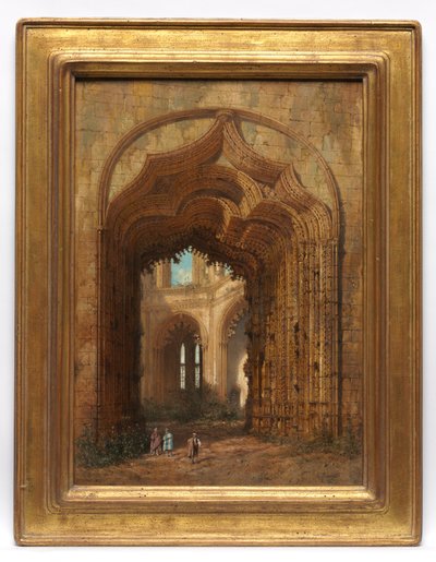Église en ruines, vers 1840 - Adrien Dauzats
