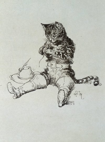 Le Chat Botté - dans « Les Contes de Fées » par Charles Perrault, illustrations par Adrien Marie - Adrien Emmanuel Marie