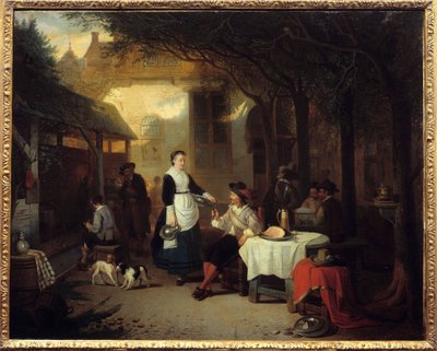 Un gentilhomme dans une auberge du XVIIe siècle - Adrien Ferdinand de Braekeleer
