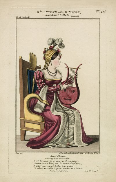 Mlle Arsène dans le rôle d