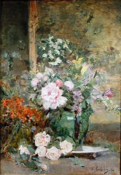 Nature morte avec fleurs - Adrien Karbowsky