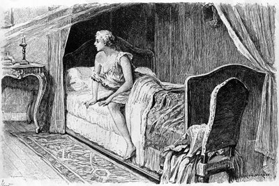 Gravure par Adrien Moreau (1843-1906) illustrant « Candide » de François Marie Arouet dit Voltaire (1694-1778) - Adrien Moreau