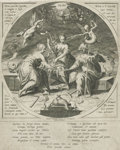 De drie schikgodinnen - Egidius  Sadeler (II)