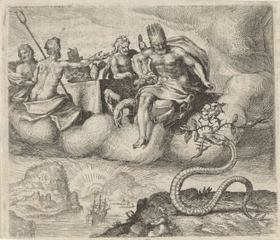 Fable de Jupiter et du serpent - Egidius  Sadeler (II)