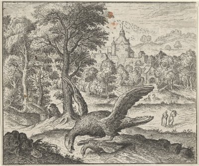 Fable du vautour et du rossignol - Egidius  Sadeler (II)