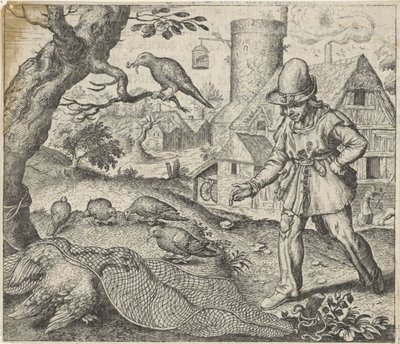 Fable du busard et du coucou - Egidius  Sadeler (II)