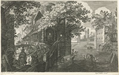 Gondoles sur un canal - Egidius  Sadeler (II)